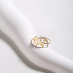 Bague personnalisée coréenne couleur argent