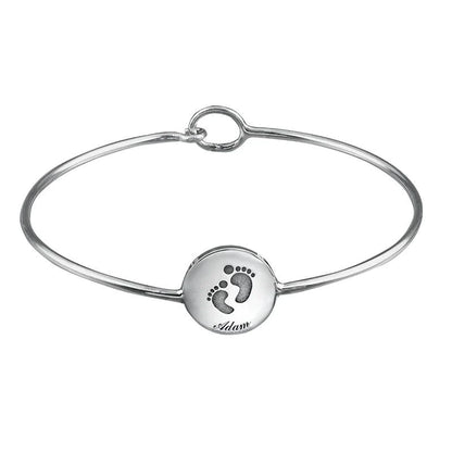 Personalisiertes Baby-Namensarmband – 925er Sterlingsilber