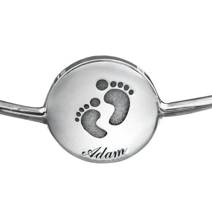 Personalisiertes Baby-Namensarmband – 925er Sterlingsilber