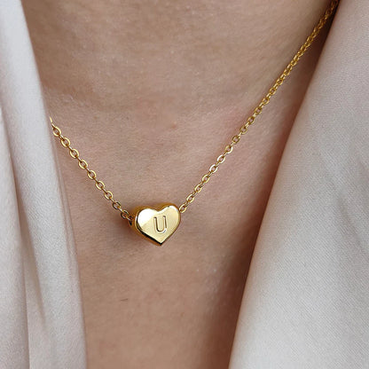 Collier Personnalisé Coeur initiale